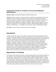 Creativity Styles - openaccesslibrary.org