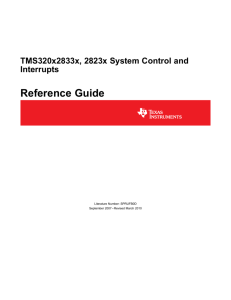 TMS320x2833x System Control and Interrupts Reference Guide