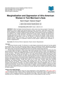 Marginalization and Oppression of Afro