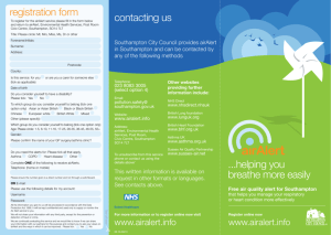 airAlert information & registration leaflet