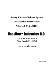 Vac Alert VA2000 Instruc 3 15 09