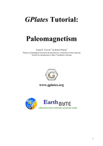 GPlates Tutorial: Paleomagnetism