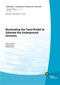 Revaluating the Tanzi-Model to Estimate the Underground Economy
