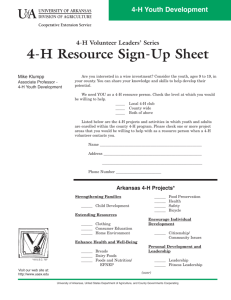 4-H Resource Sign-Up Sheet