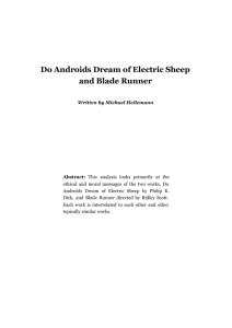 Analysis of Do Androids Dream of Electric Sheep