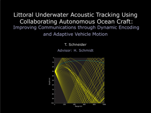 Littoral Underwater Acoustic Tracking Using Collaborating