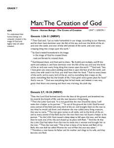 Man: The Creation of God