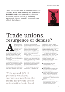 Trade unions - CEP