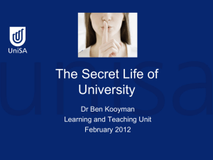Secret Life of University