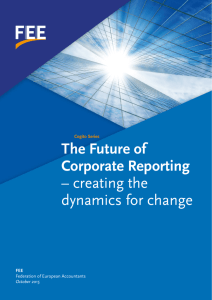 The Future of Corporate Reporting – creating the dynamics for