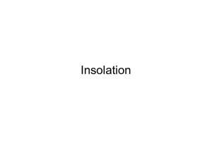 Insolation And Seasons