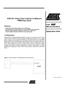 AVR135: Using Timer Capture to measure PWM