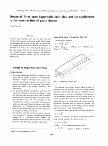 Design of 24-m span hyperbolic shell slab and its application in the
