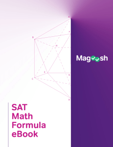 SAT Math Formula eBook