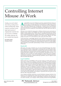 PCNA 138 - Controlling internet misuse at work