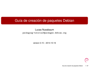 Guía de creación de paquetes Debian – packaging