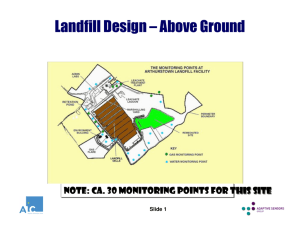 Landfill Design – Above Ground