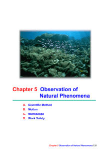 Chapter 5 Observation of Natural Phenomena