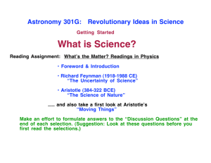 A301G What is Science?
