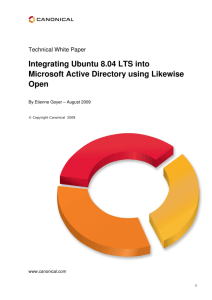 Integrating Ubuntu 8.04 LTS into Microsoft Active