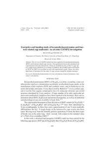 Energetics and bonding study of hexamethylenetetramine and four