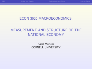 ECON 3020 MACROECONOMICS:1cm MEASUREMENT