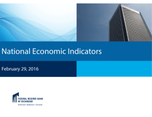 National Economic Indicators - Federal Reserve Bank of Richmond