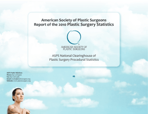 Report of the 2010 Plastic Surgery Statistics