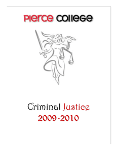 Criminal Justice 2009-2010 Booklet