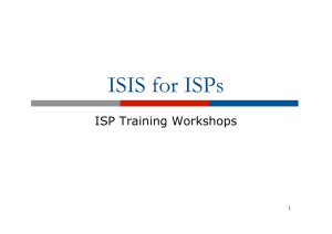 5 - ISIS for ISPs
