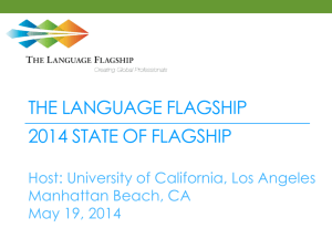 2014 State of Flagship - Dr. Sam Eisen