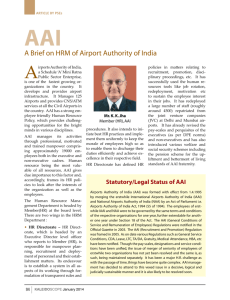 A Brief on HRM of Airport Authority of India