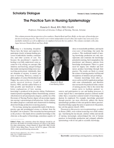The Practice Turn in Nursing Epistemology