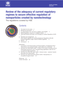 Review of the adequacy of current regulatory regimes to