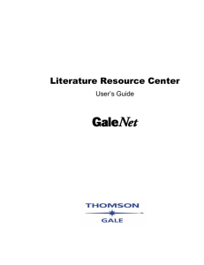 Literature Resource Center - Birmingham Public Library