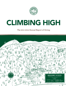 climbing high - Berkshire School