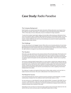 Case Study: Radio Paradise
