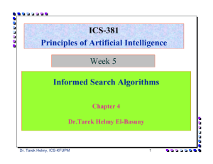 Informed Search Algorithms I (3 Lectures)