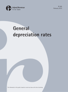 General depreciation rates