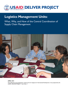 Logistics Management Units: What, Why, and