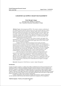 logistics & supply chain management