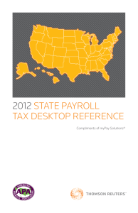State Payroll Tax Desktop Reference guide