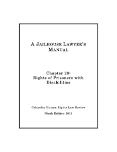 Rights of Prisoners with Disabilities