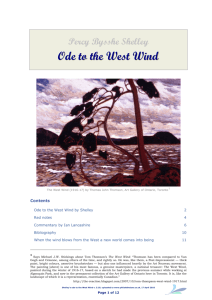 Shelley's ode to the West Wind