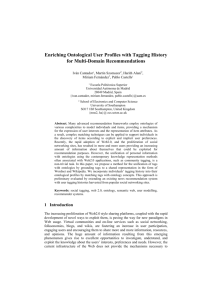 Enriching Ontological User Profiles with Tagging - CEUR