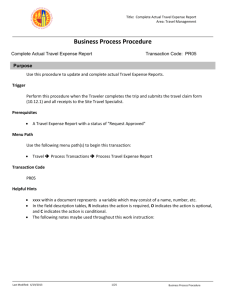 Business Process Procedure