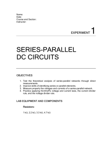 SERIES-PARALLEL DC CIRCUITS