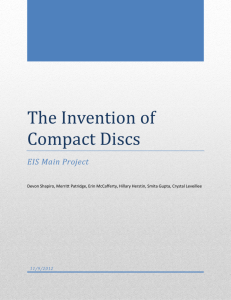 The Invention of Compact Discs