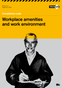 Workplace amenities and work environment