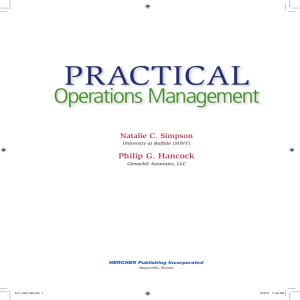 Operations Management - Hercher Publishing Inc